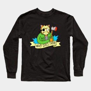 Axe Cat (Tittybats Design) Long Sleeve T-Shirt